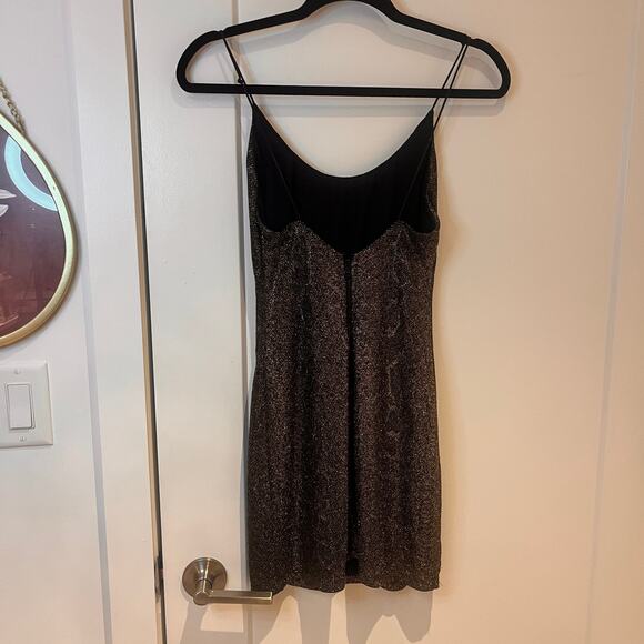 Alice + Olivia Brown Sequin Mini Tank Dress Sz 0 - Picture 2 of 10